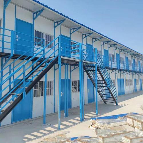活动板房工地kt式临建彩钢铁皮简易钢结构阳光隔热保温板组装材料